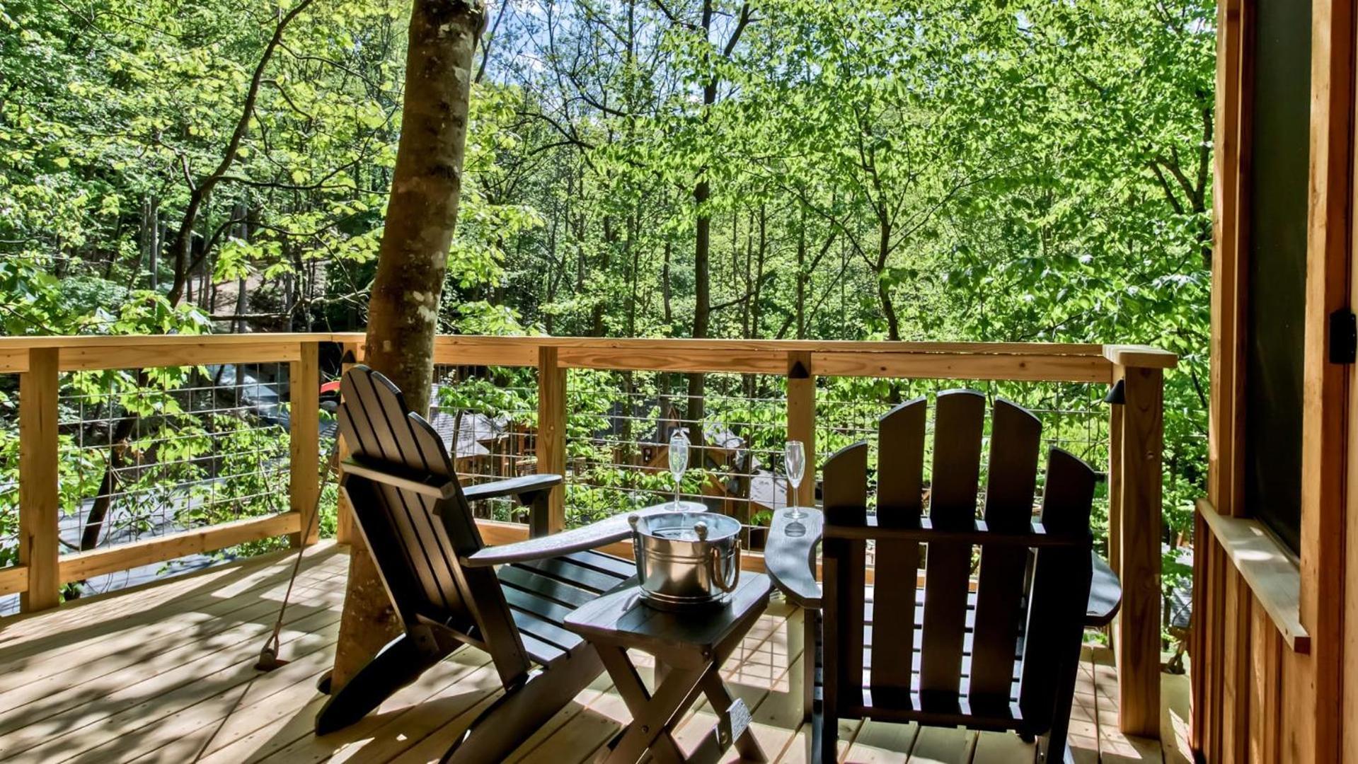 הוילה גטלינבורג The Dogwood In Treehouse Grove At Norton Creek מראה חיצוני תמונה